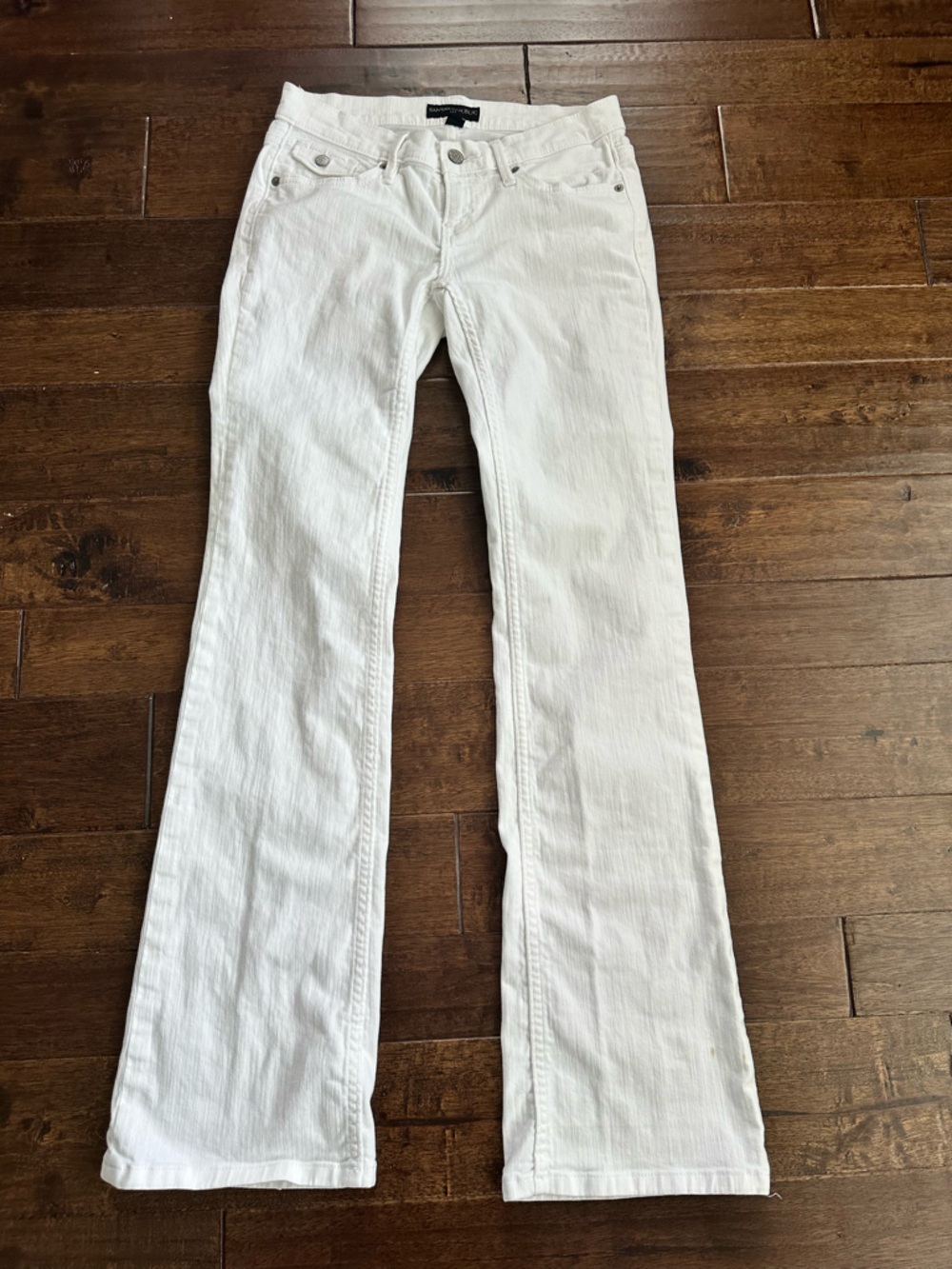 Banana Republic White Women's Bootcut Jeans